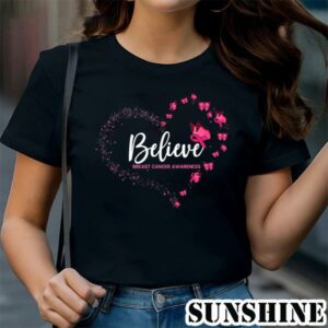 Breast Cancer Awareness Butterfly Believe T Shirt 1 TShirt