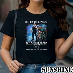 Bruce Dickinson 48th Anniversary 1976 2024 Thank You For The Memories Shirt 1 TShirt