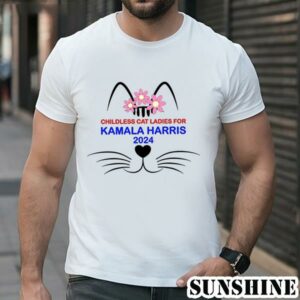 Childless Cat Lady For Kamala Shirt Childless Cat Lady For Harris Shirt 1 TShirt