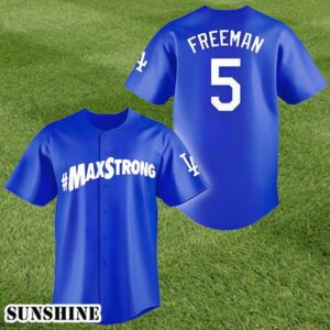 Dodgers MaxStrong Freeman Baseball Jersey 1 1