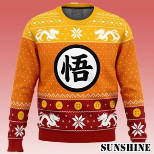 Dragon Ball Z Goku Christmas Ugly Christmas Sweater Merry Christmas 1 1