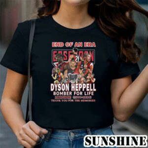 End Of An Era Dyson Heppell Bomber For Life Essedon 2011 2024 Thank You For The Memories Shirt 1 TShirt