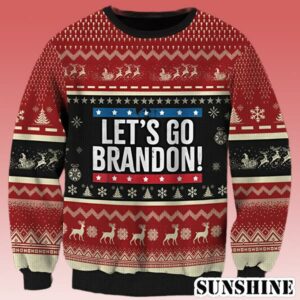 FJB Lets Go Brandon Ugly Christmas Sweater Merry Xmas result 1 1 1