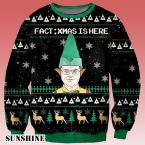 Face Xmas Is Here The Office Dwight Ugly Christmas Sweater 1 1