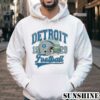 Graphic Detroit Football Shirt Vintage Style 4 Hoodie