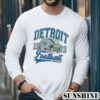 Graphic Detroit Football Shirt Vintage Style 5 Long Sleeve