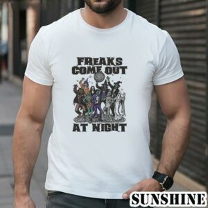 Graphic Freaks Come Out at Night Disco Halloween Horror Monsters Funny and Humorous Friends Vintage Shirt 1 TShirt