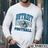 Graphic Vintage Detroit Football Shirt 5 Long Sleeve