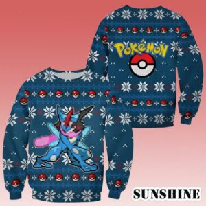 Greninja Pokemon Ugly Christmas Sweater 1 1