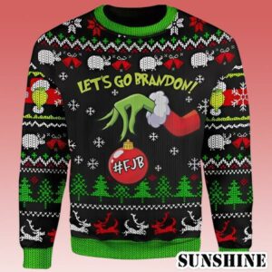 Grinch Hand Holding FJB Lets Go Brandon Ugly Christmas Sweater result 1 1 1