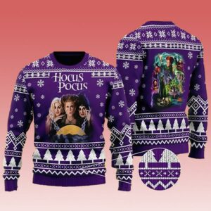 Halloween Hocus Pocus Ugly Christmas Sweater Witches 1 1