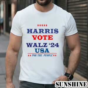 Harris Vote Walz USA For People 2024 Shirt 1 TShirt