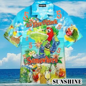 Jimmy Margaritaville Its 5 Oclock Somewhere Hawaiian Shirt Aloha Shirt Aloha Shirt