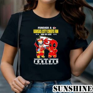 Kansas City Chiefs Forever Fan No Matter What Deadpool Wolverine Shirt 1 TShirt