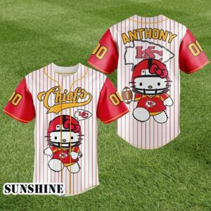 Kansas City Chiefs Hello Kitty Baseball Jersey 1 1