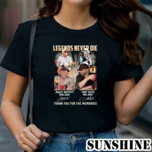 Legends Never Die Jimmy Buffett And Toby Keith Thank You For The Memories Tee Shirt 1 TShirt