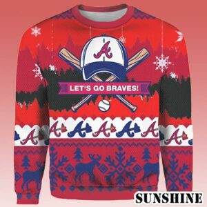 Let Is Go Atlanta Braves Ugly Christmas Sweater 1 1