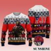 Lets Go Brandon FJB Conservative Anti Liberal Abraham Lincoln Ugly Christmas Sweater 1 1