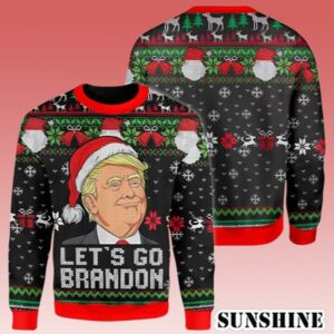 Lets Go Brandon Ugly Christmas Sweater 3D Funny Trump Gift For Xmas Holiday result 1 1 1