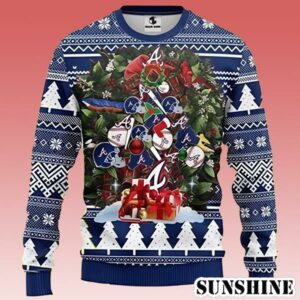 MLB Atlanta Braves Christmas Tree Ugly Sweater 1 1