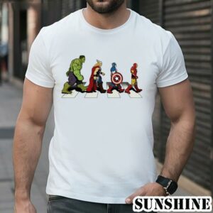 Marvel Avengers Superhero Abbey Road Shirt 1 TShirt