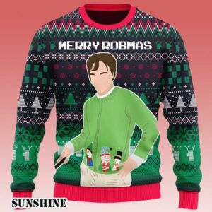 Merry Robmas Robert Pattinson Green Ugly Christmas Sweater 1 1