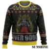 Mery Christmas All I Want For Christmas Is To Reach Dragon Ball Z Ugly Christmas Sweater Xmas Over 9000 3 NEN1