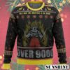 Mery Christmas All I Want For Christmas Is To Reach Dragon Ball Z Ugly Christmas Sweater Xmas Over 9000 5 NENnn