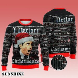 Michael Scott I Declare Christmasss The Office Ugly Christmas Sweater 1 1