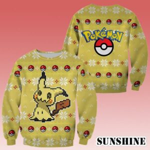 Mimikyu Pokemon Ugly Christmas Sweaters 1 1