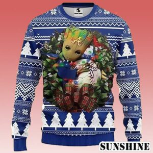 Mlb Atlanta Braves Grateful Dead Groot Ugly Christmas Sweater 1 1