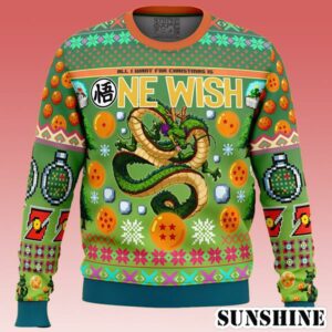 Ne Wish Shenron Dragon Ball Z Ugly Christmas Sweater Xmas 1 1