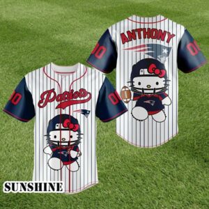 New England Patriots Hello Kitty Baseball Jersey 1 1