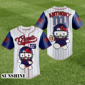 New York Giants Hello Kitty Baseball Jersey 1 1