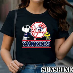 New York Yankees Cool Snoopy And Woodstock Shirt 1 TShirt