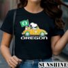 Oregon Snoopy And Woodstock Drives Car Oregon Ducks Flag Shirt 1 TShirt