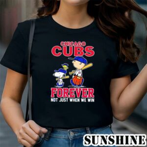 Peanuts Snoopy Chicago Cubs Forever Not Just When We Win Shirt 1 TShirt