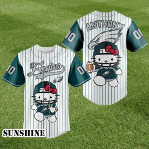 Philadelphia Eagles Hello Kitty Baseball Jersey 1 1