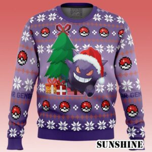 Pokemon Gengar Ugly Christmas Sweater 1 1