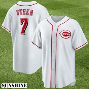 Reds Spencer Steer Home Replica Jersey Giveaway 2024 1 1