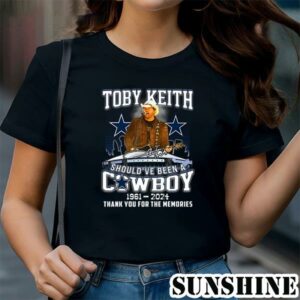 Shouldve Been A Cowboy Toby Keith 1961 2024 Thank For The Memories Shirt 1 TShirt