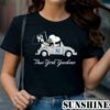 Snoopy Drives Car With New York Yankees Flag shirt 1 TShirt