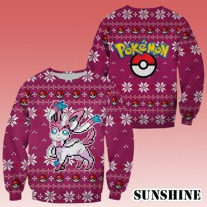 Sylveon Pokemon Ugly Christmas Sweater 1 1