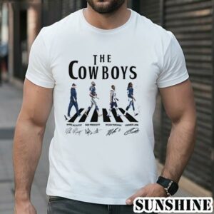 The Cowboys Walking Abbey Road Football Shirt Vintage Tee Football Shirt Football Gifts For Fans 1 TShirt