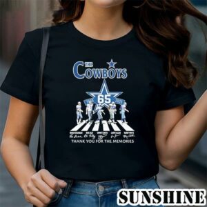 The Dallas Cowboys Abbey Road 65 Years 1960 2025 Thank You For The Memories Signatures Shirt 1 TShirt