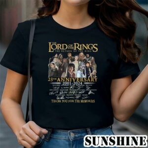 The Lord of the Rings The Return Of The King 23th Anniversary 2001 2024 Thank You For The Memories T Shirt 1 TShirt