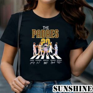 The Padres Ha Seong Kim Jake Cronenworth Fernando Tatis Jr Xander Bogaerts Manny Machado Abbey Road signatures shirt 1 TShirt