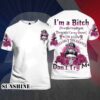 WHITE I am A B With A Low BS Tolerance Don't Try Me shirt 4 3