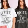 30th Birthday Shirt Dirty 30 Shirt 30th Birthday Gift for Her Custom 30th Birthday Social Club Cocktail Shirt Birthday Party Group Shirt 2