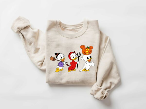 90s Halloween Sweatshirt Retro Halloween Ducks Shirt 1